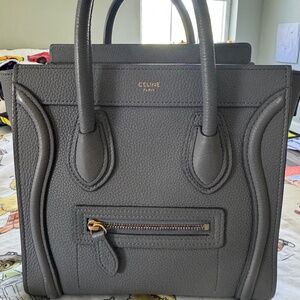 Celine Grey Nano Luggage Bag